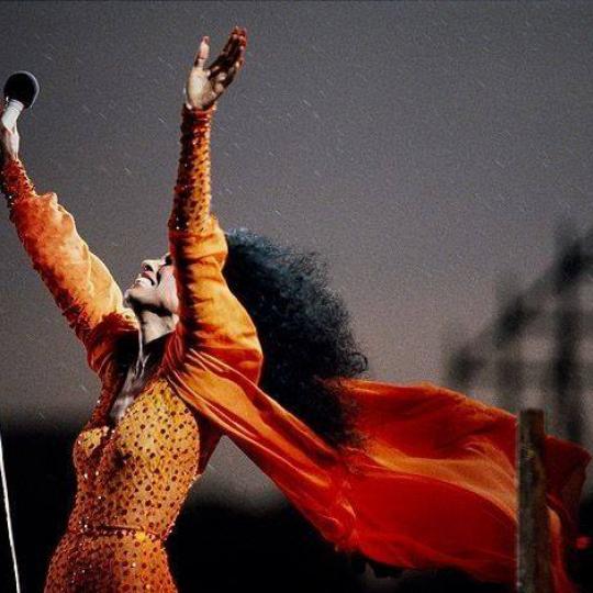 Diana Ross in Central Park 1983 