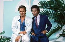 Don Johnson and Phillip Baker Hall in 'Miami Vice'