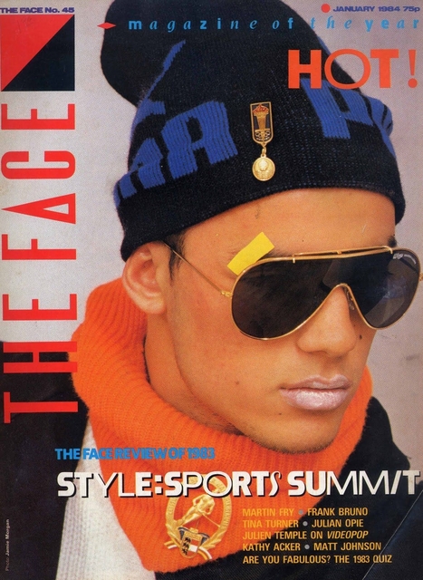 Nick Kamen on the cover of The Face, 1984
