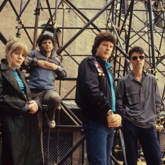 American new wave band Talking Heads (Tina Weymouth, Jerry Harrison, Chris Frantz, David Byrne), Bologna, Italy, 1982. (Photo by Luciano Viti/Getty Images)
