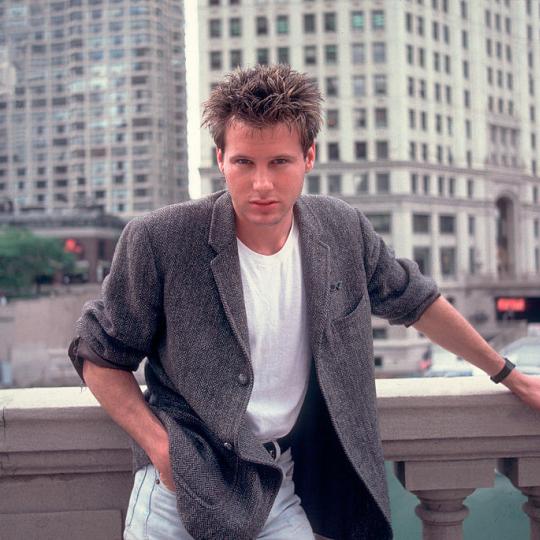 Portrait of singer Corey Hart on the street in Chicago, Illinois, June 12, 1984. (Photo by Paul Natkin/Getty Images)