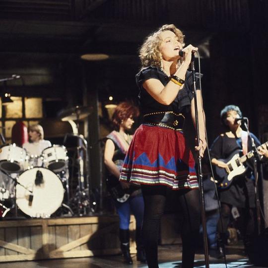 SATURDAY NIGHT LIVE -- Episode 6 -- Pictured: Musical guest The Go-Go's perform -- Photo by: Al Levine/NBCU Photo Bank)