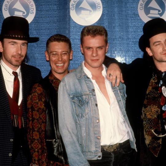 U2 at the 1988 Grammy Awards