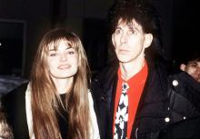 Model and actress Paulina Porizkova with her husband, singer Ric Ocasek, circa 1990. (Photo by Kypros/Getty Images)