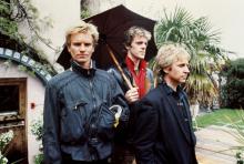 THE POLICE 1983: Rock band The Police, who released their first album for over a year, 'Synchronicity', recently. They are (l-r) Sting (Gordon Sumner), Stewart Copeland and Andy Summers. (Photo by PA Images via Getty Images)