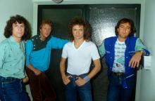 Foreigner (mit Sänger Lou Gramm) on 28.04.1982 in Köln / Cologne. (Photo by Fryderyk Gabowicz/picture alliance via Getty Images)