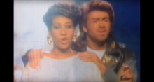 Aretha Franklin and George Michael in "I Knew You Were Waiting (for Me)"