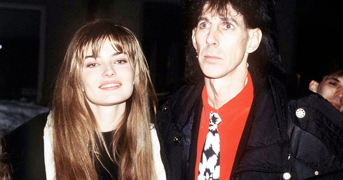 Model and actress Paulina Porizkova with her husband, singer Ric Ocasek, circa 1990. (Photo by Kypros/Getty Images)