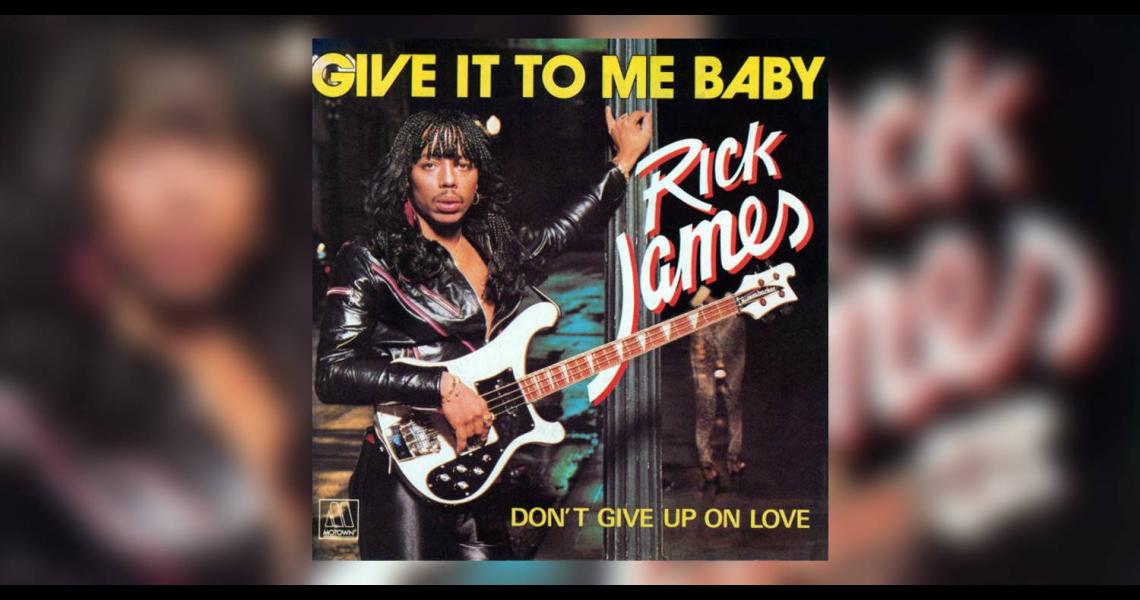 Rick James Give It to Me Baby cover art 
