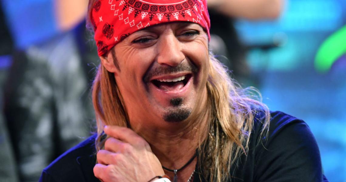 LOS ANGELES, CALIFORNIA - DECEMBER 04: Bret Michaels of Poison speaks during the press conference for THE STADIUM TOUR DEF LEPPARD - MOTLEY CRUE - POISON at SiriusXM Studios on December 04, 2019 in Los Angeles, California. (Photo by Emma McIntyre/Getty Images for SiriusXM)