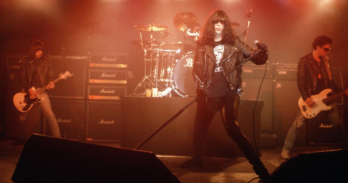 Ramones performing in 1989