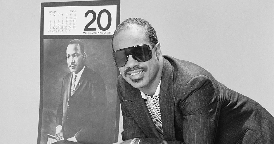 AN ALL-STAR CELEBRATION HONORING MARTIN LUTHER KING JR. -- Pictured: Stevie Wonder -- Photo by: NBCU Photo Bank