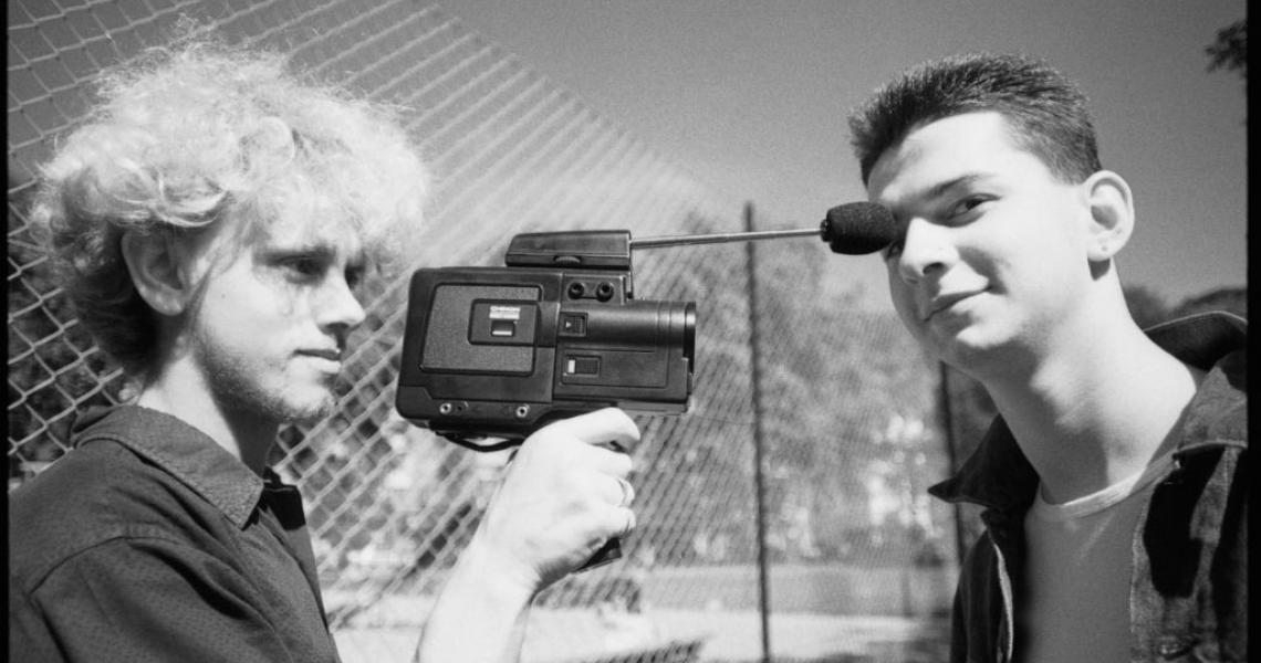 L-R: Martin Gore and Dave Gahan of Depeche Mode in 1982