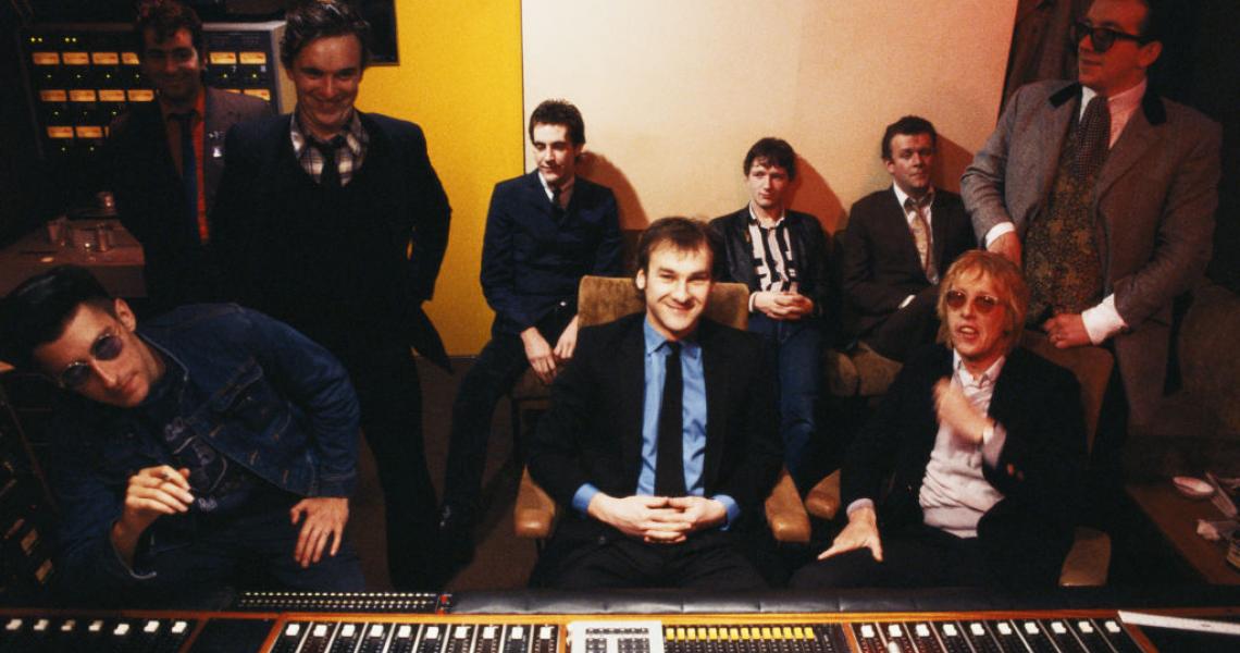 Squeeze and Elvis Costello & The Attractions in studio, 1981
