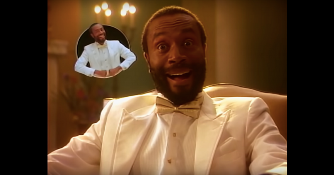 Bobby McFerrin in the "Don't Worry, Be Happy" video
