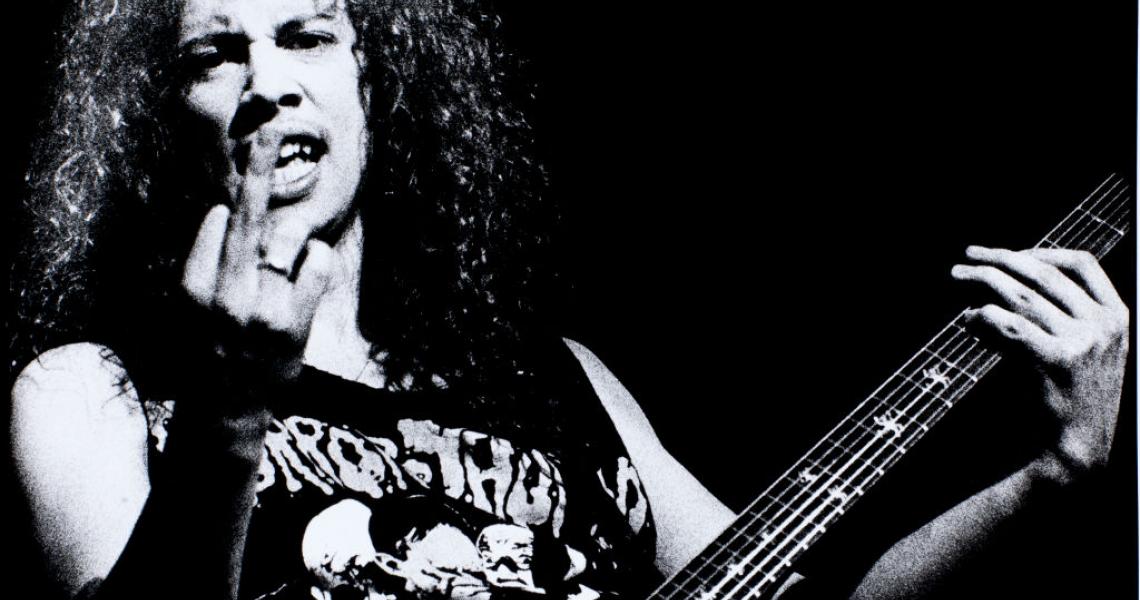 Metallica's Kirk Hammett in 1988
