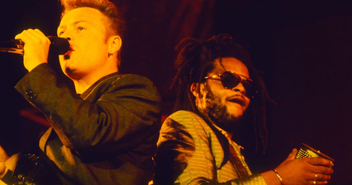Ali Campbell and Astro of UB40 in 1988