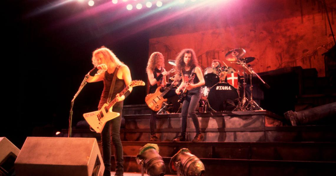 Metallica performing in 1989